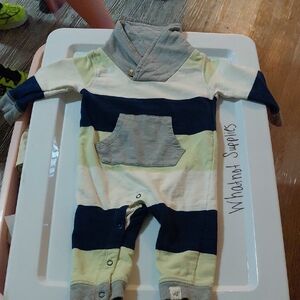 Striped Kids One Piece with Hood